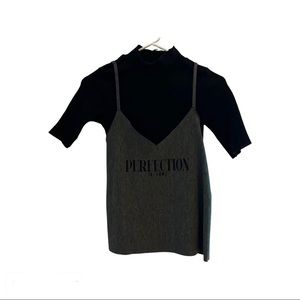 Zara double knit top